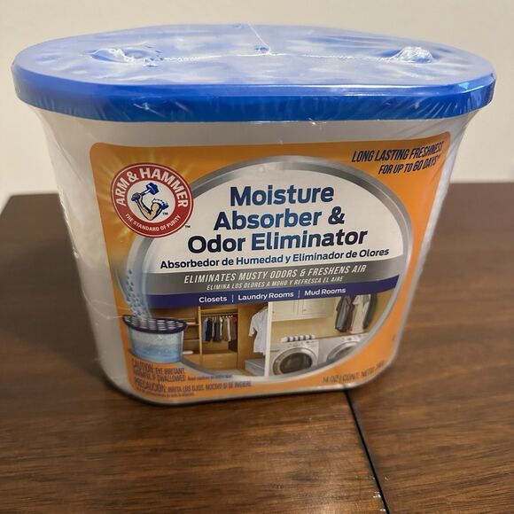 Arm & Hammer Moisture Absorber Odor Eliminator Automatic Air Freshener  14oz Tub - Picture 1 of 7